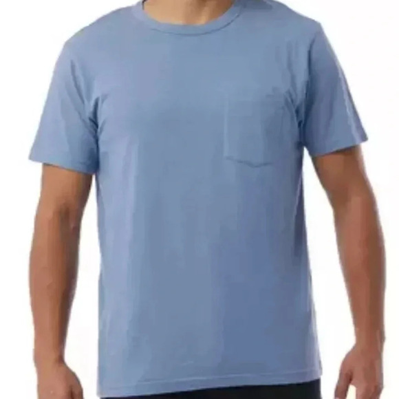 32 Degrees Cool Men's 2 Pack Chest Pocket Relaxed Fit Cotton Tee, Dark/Blue, M - Picture 2 of 10